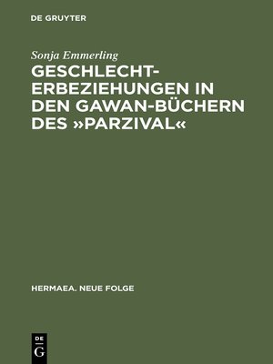 cover image of Geschlechterbeziehungen in den Gawan-Büchern des »Parzival«